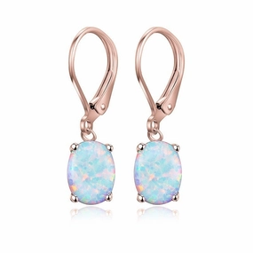 Wholesale Four Prong Oval Alloy Earrings