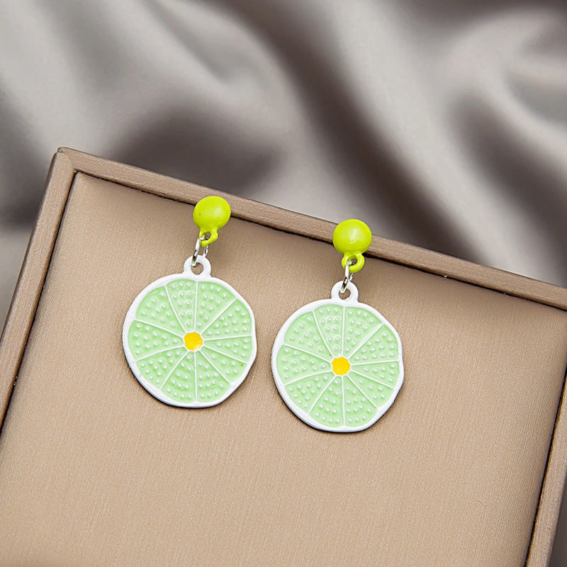 Wholesale Fresh Fruit Alloy Earrings