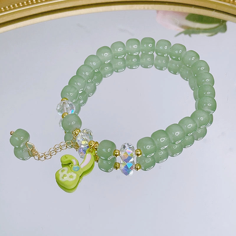 Wholesale Fresh Glass Beaded Bracelet