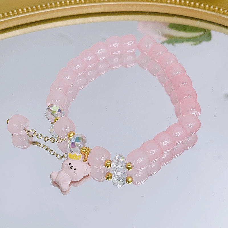 Wholesale Fresh Glass Beaded Bracelet