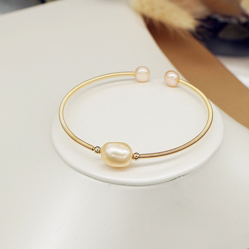 Wholesale Freshwater Pearl Candy Mixed Color Preserved Color Bacelet