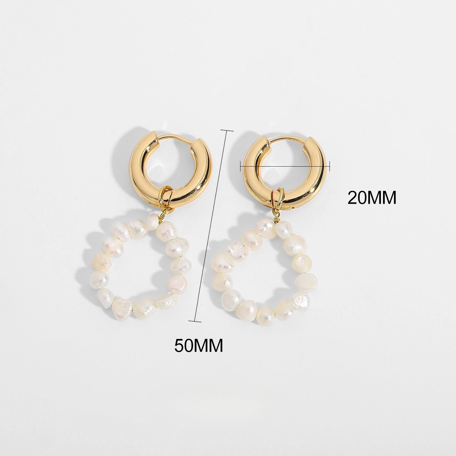 Wholesale Freshwater Pearl Element Alloy Earrings
