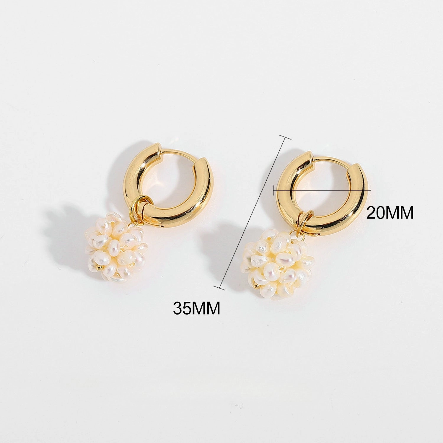 Wholesale Freshwater Pearl Element Alloy Earrings