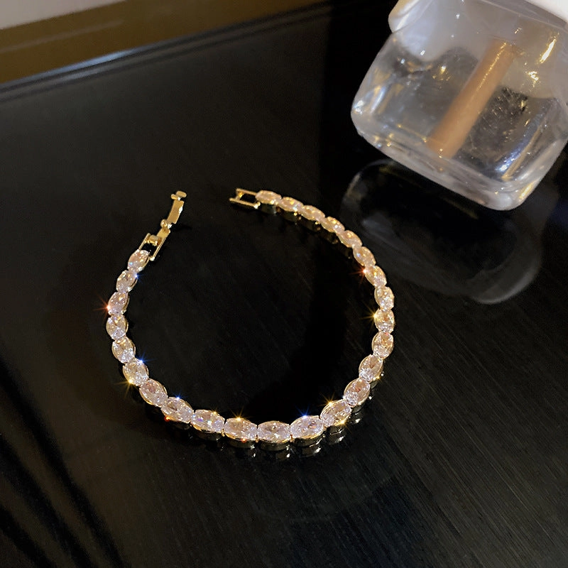 Wholesale Freshwater Pearl Round Bead Fishtail Bracelet