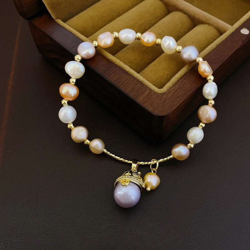 Wholesale Freshwater Pearl Shell Tassel Bracelet