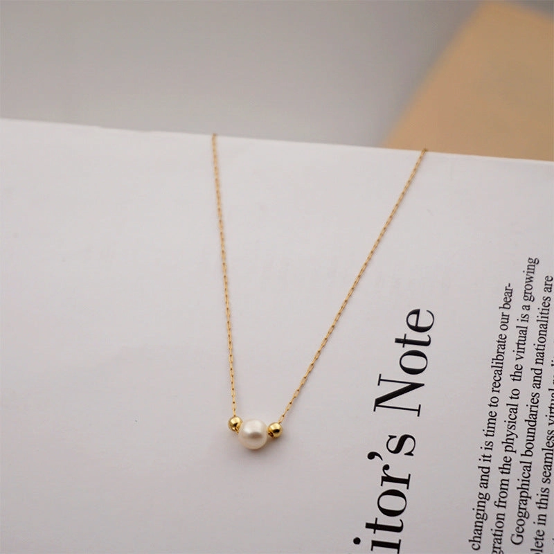 Wholesale Freshwater Pearl Titanium Steel Necklace