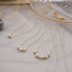 Wholesale Freshwater Pearl Titanium Steel Necklace