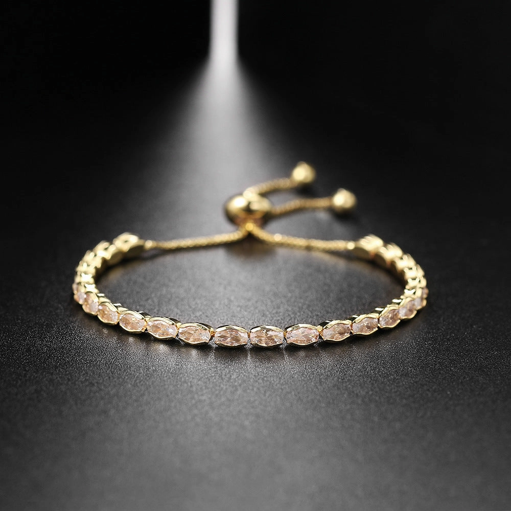 Wholesale Full CZ Adjustable Bracelet