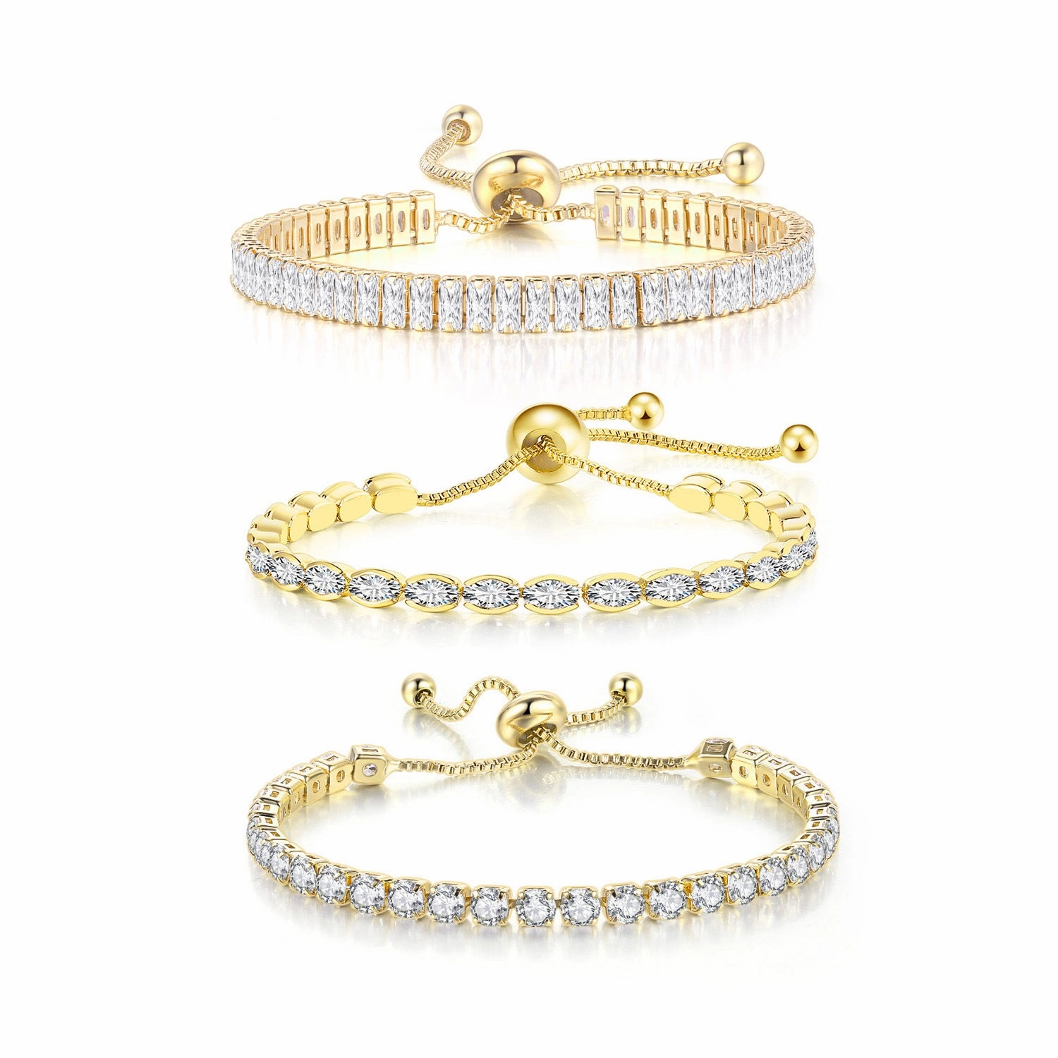 Wholesale Full CZ Adjustable Bracelet