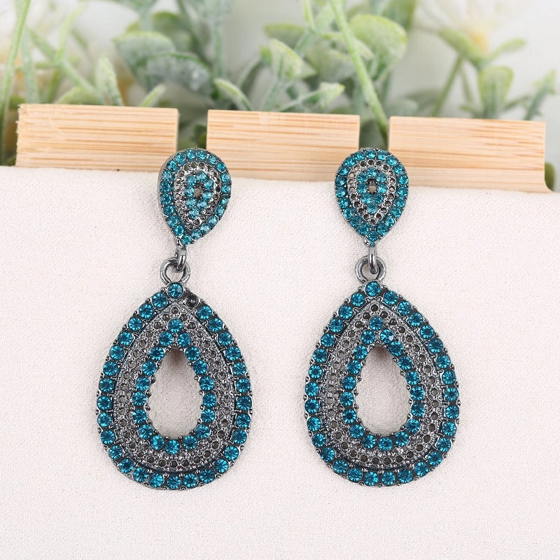 Wholesale Full Diamond Acrylic Cutout Earrings