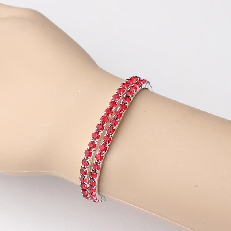 Wholesale Full Diamond Elastic Cord Claw Chain Bracelet