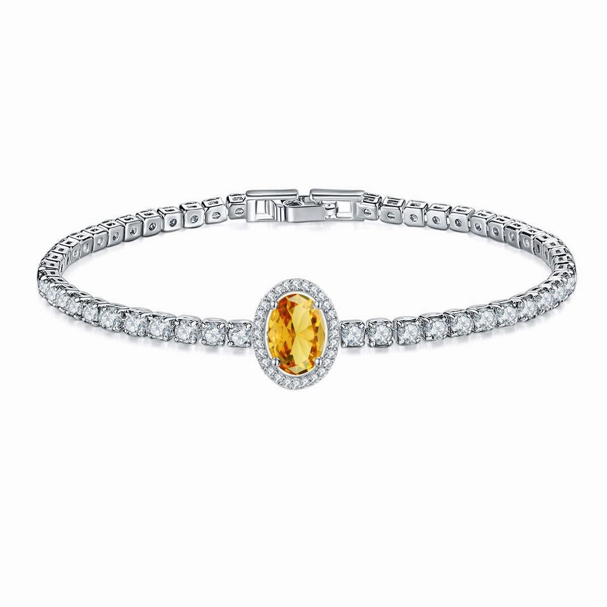 Wholesale Full Diamond Micropaved Zircon Copper Bracelet