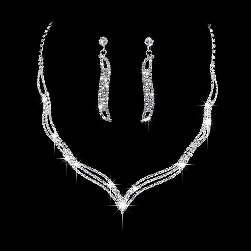 Wholesale Full Diamond Zircon Rhinestone Earrings