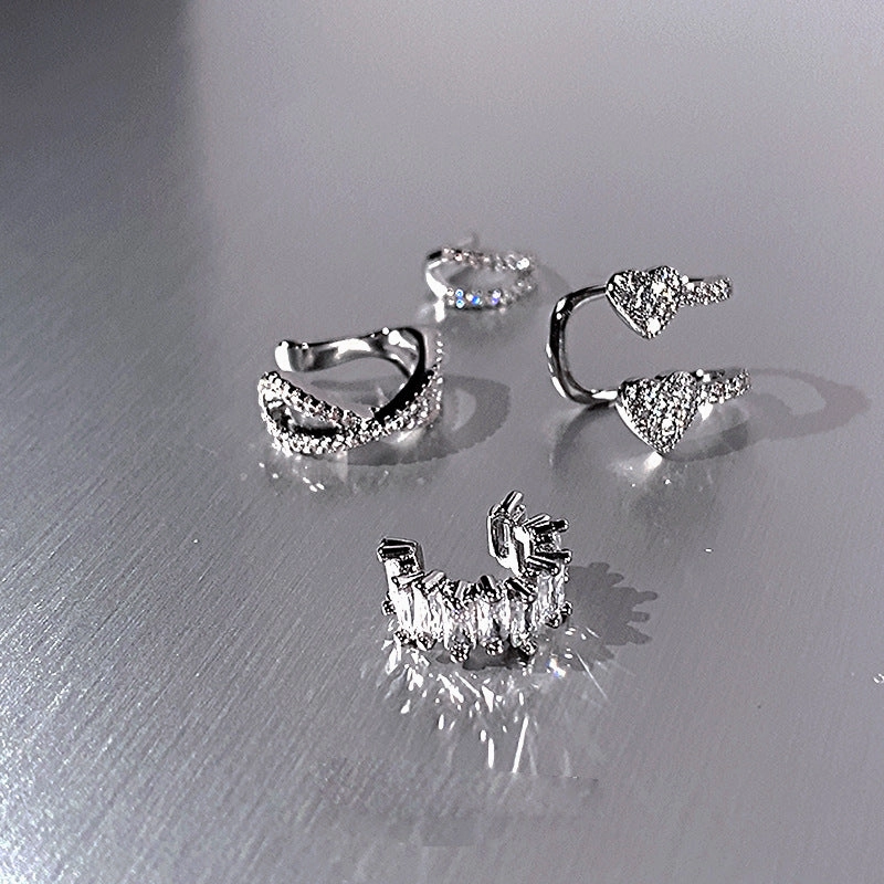 Wholesale Full Drill Earbone Clip Earrings