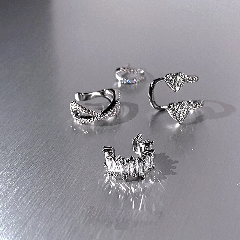 Wholesale Full Drill Earbone Clip Earrings