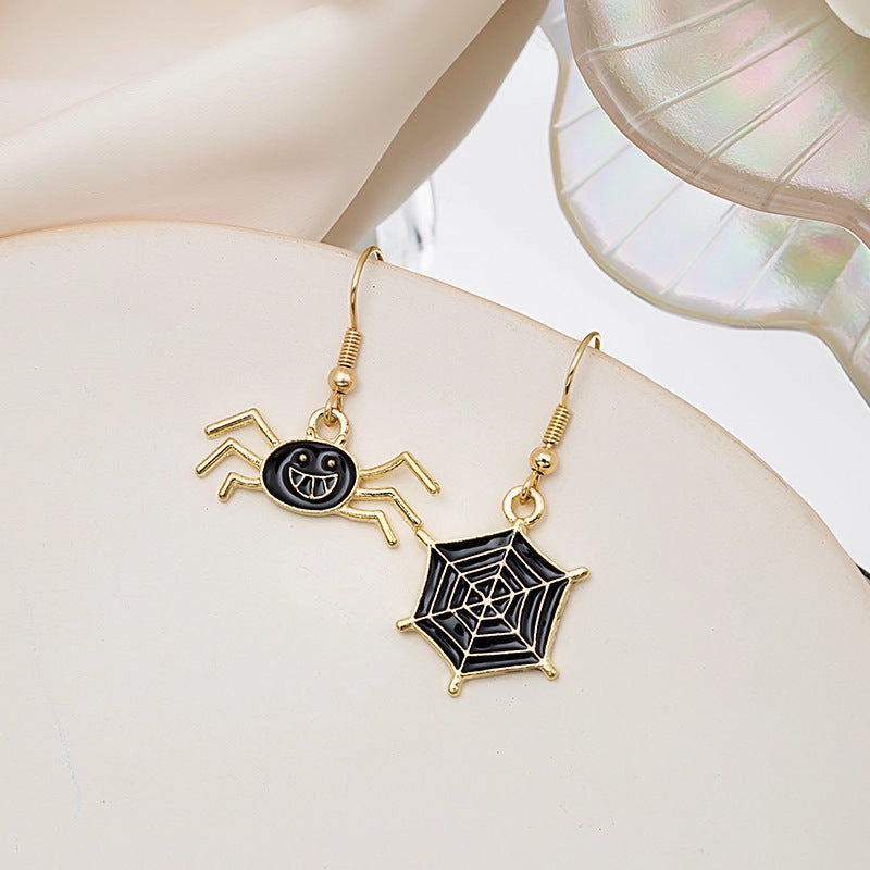 Wholesale Fun Cartoon Asymmetric Alloy Earrings