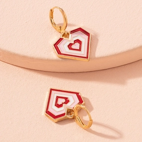 Wholesale Funny Heart Alloy Earrings