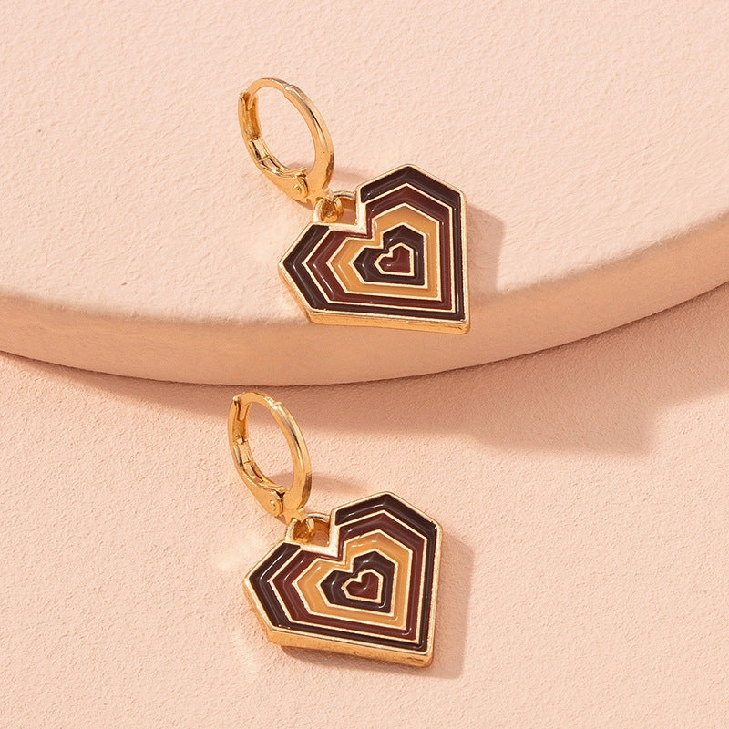 Wholesale Funny Heart Alloy Earrings