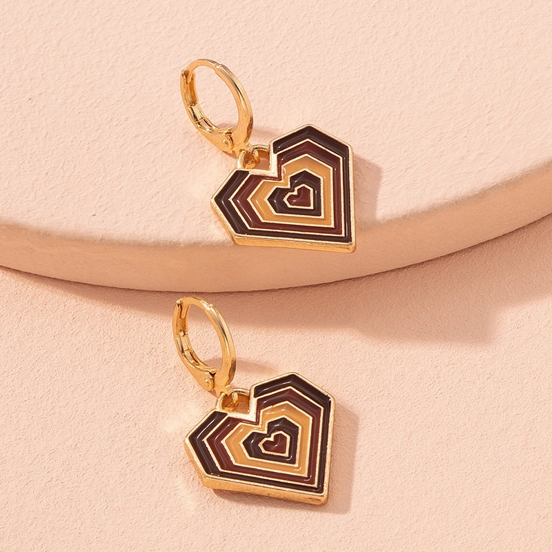 Wholesale Funny Heart Alloy Earrings