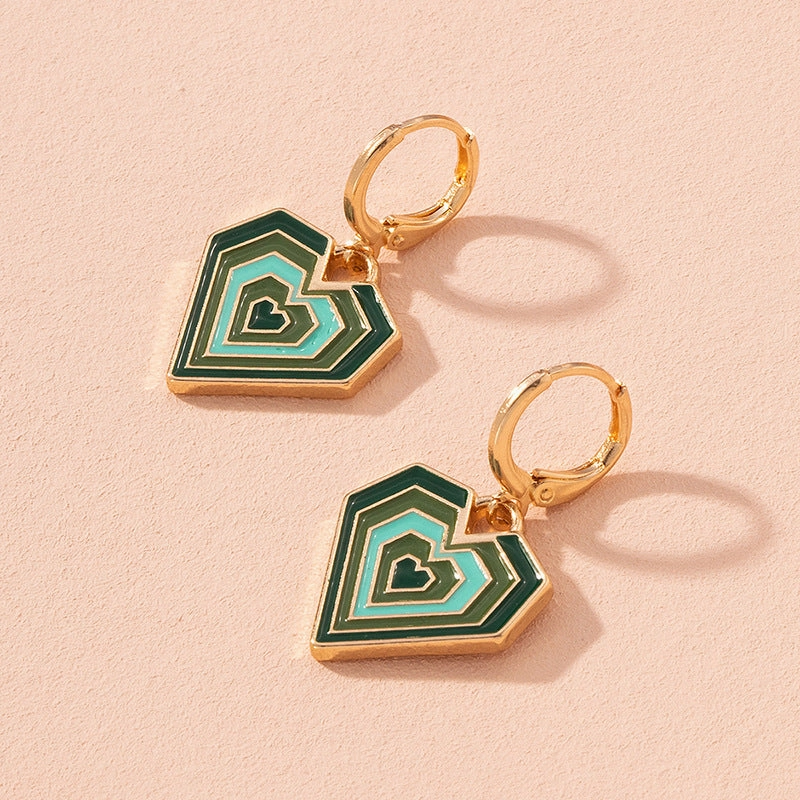 Wholesale Funny Heart Alloy Earrings