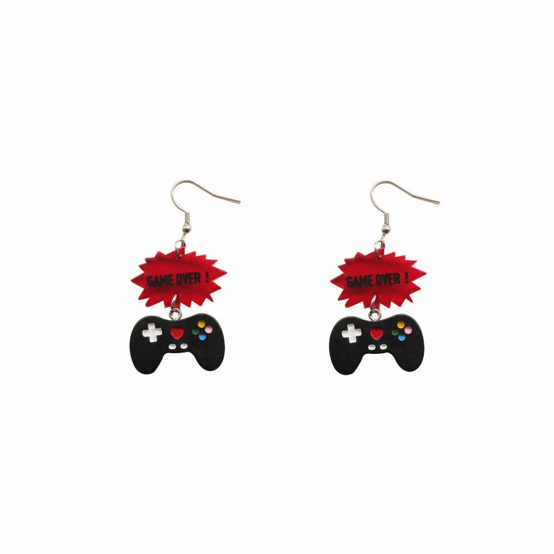 Wholesale Game Controller Creative Earrings Acrylic