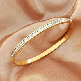 Wholesale Genuine Gold Electroplated High-end Feel Without Fading, Exquisite and Generous Stainless Steel Bracelet