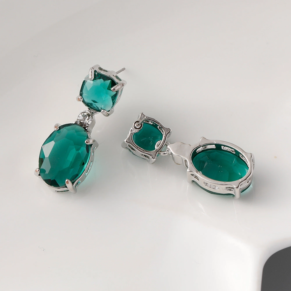 Wholesale Geometric Diamond Stud Zinc Alloy Earrings