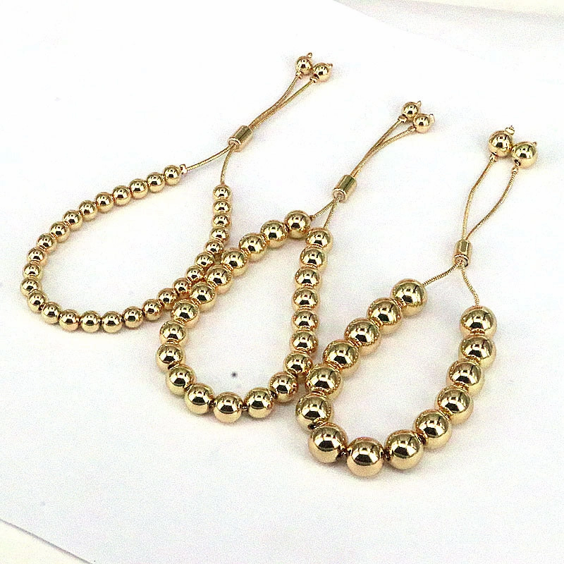 Wholesale Geometric Glossy Round Beads 6mm 8mm 10mm DIY Bracelet