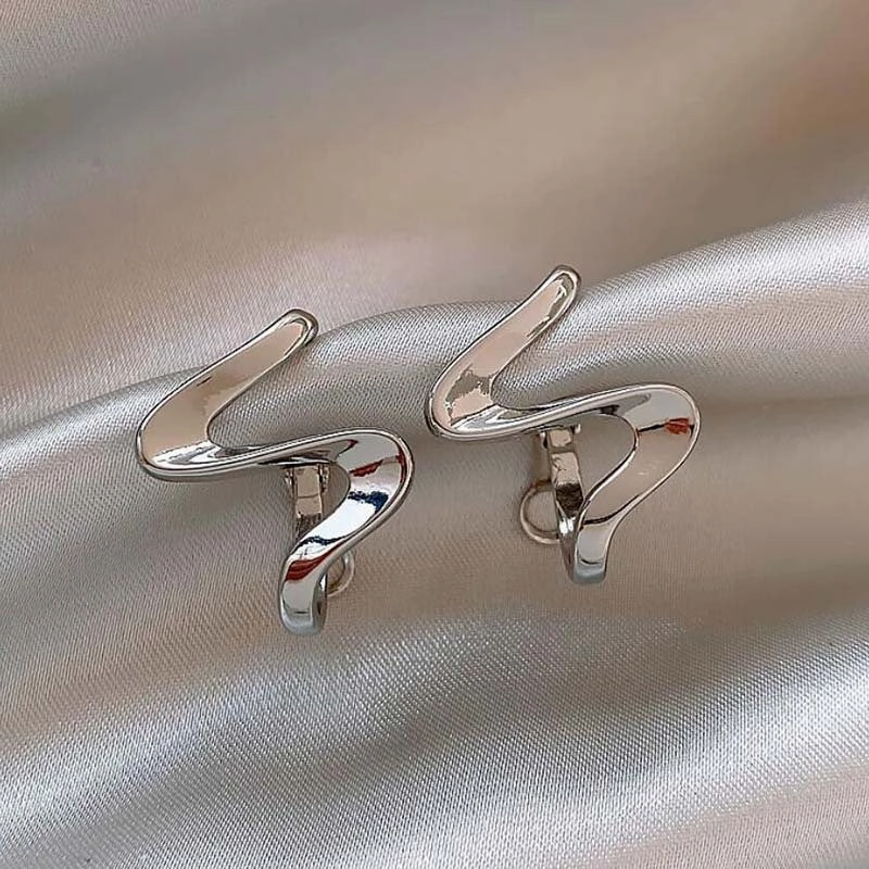 Wholesale Geometric Gold Copper Stud Earrings