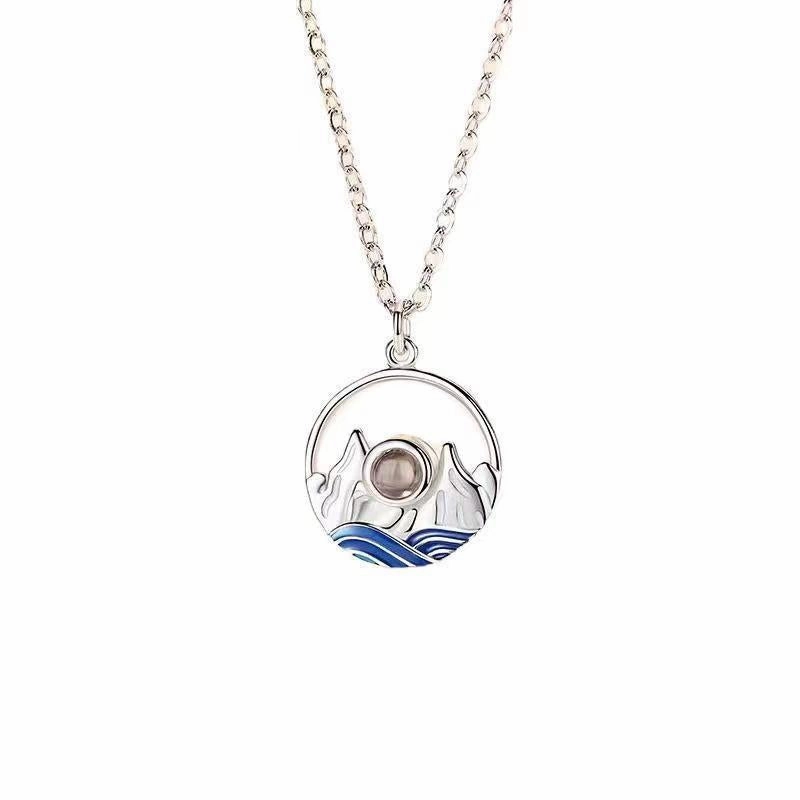 Wholesale Geometric Projection Copper Necklaces