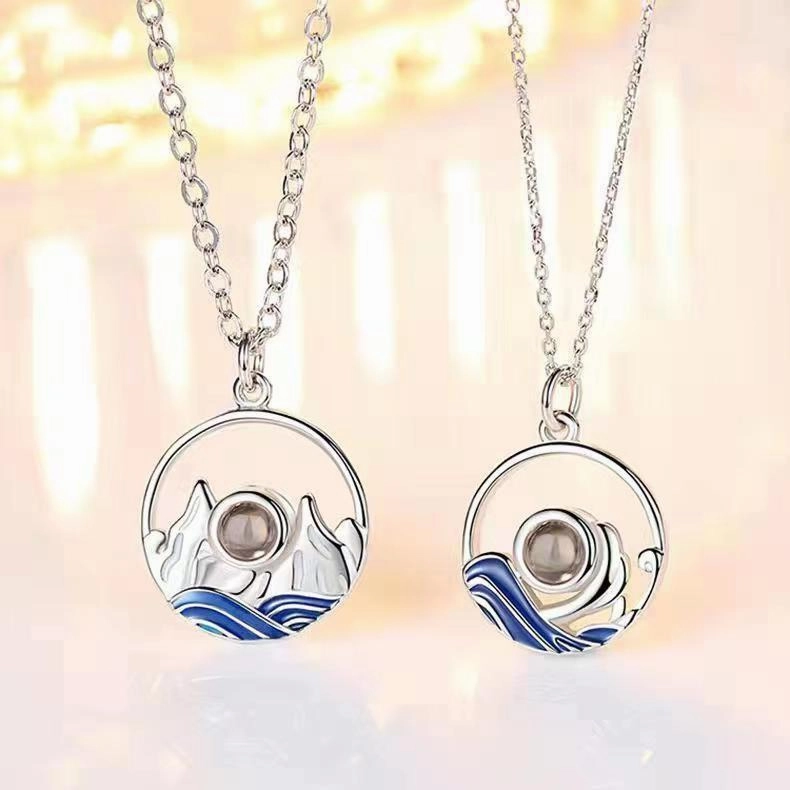 Wholesale Geometric Projection Copper Necklaces