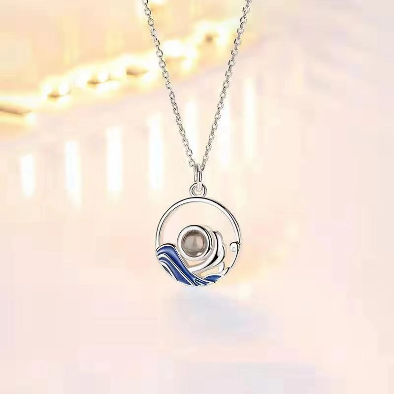 Wholesale Geometric Projection Copper Necklaces