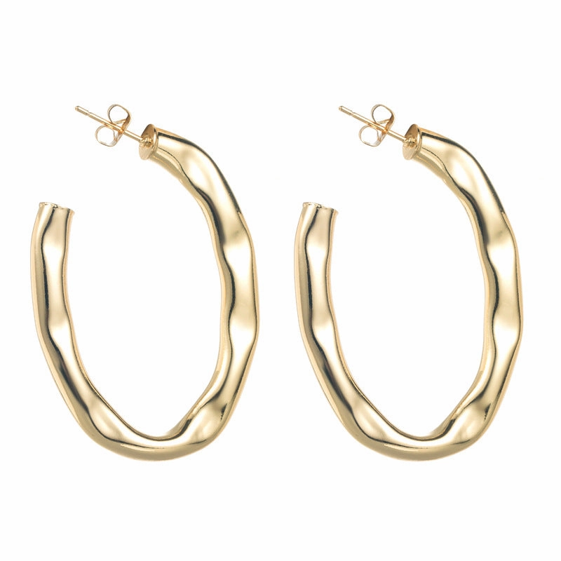Wholesale Geometric Spiral Alloy Earrings