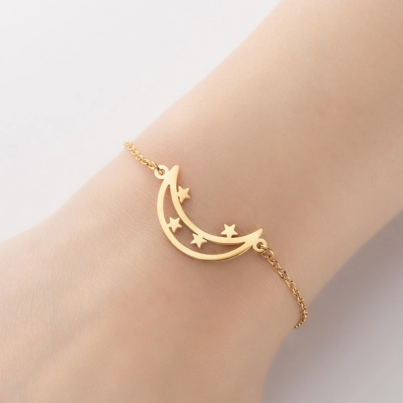 Wholesale Geometric Star Moon Love Bracelet