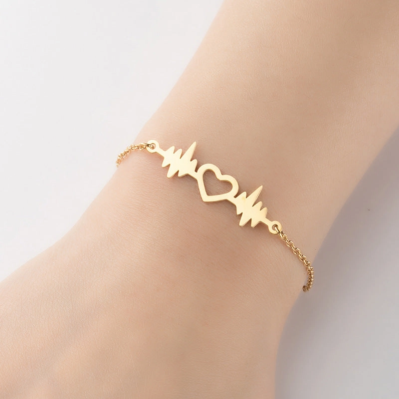 Wholesale Geometric Star Moon Love Bracelet