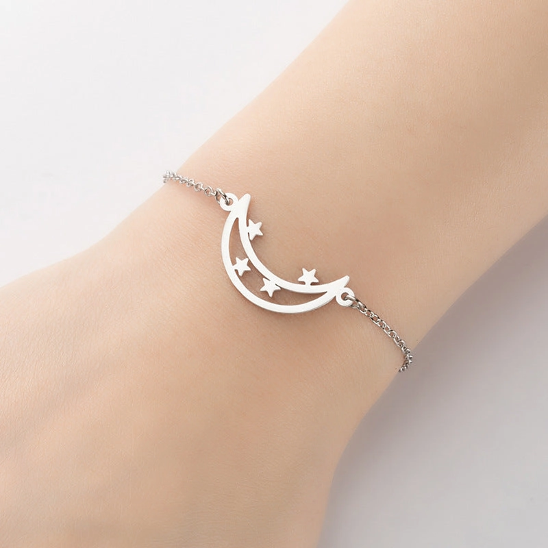 Wholesale Geometric Star Moon Love Bracelet
