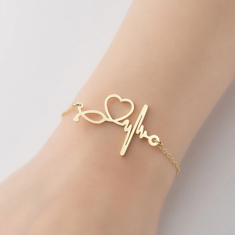 Wholesale Geometric Star Moon Love Bracelet