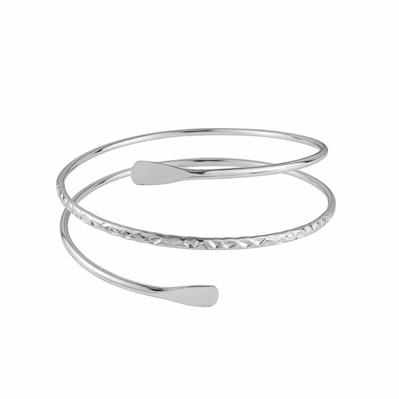 Wholesale Geometry Six Piece Set Exaggerated Leaf Metal Bracelet