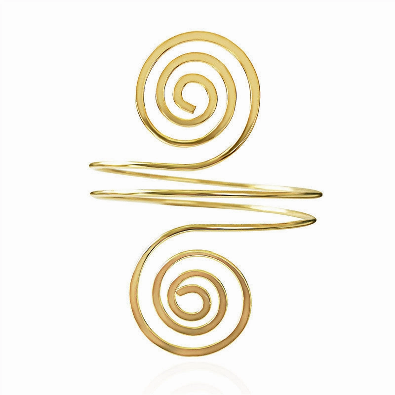 Wholesale Geometry Six Piece Set Exaggerated Leaf Metal Bracelet