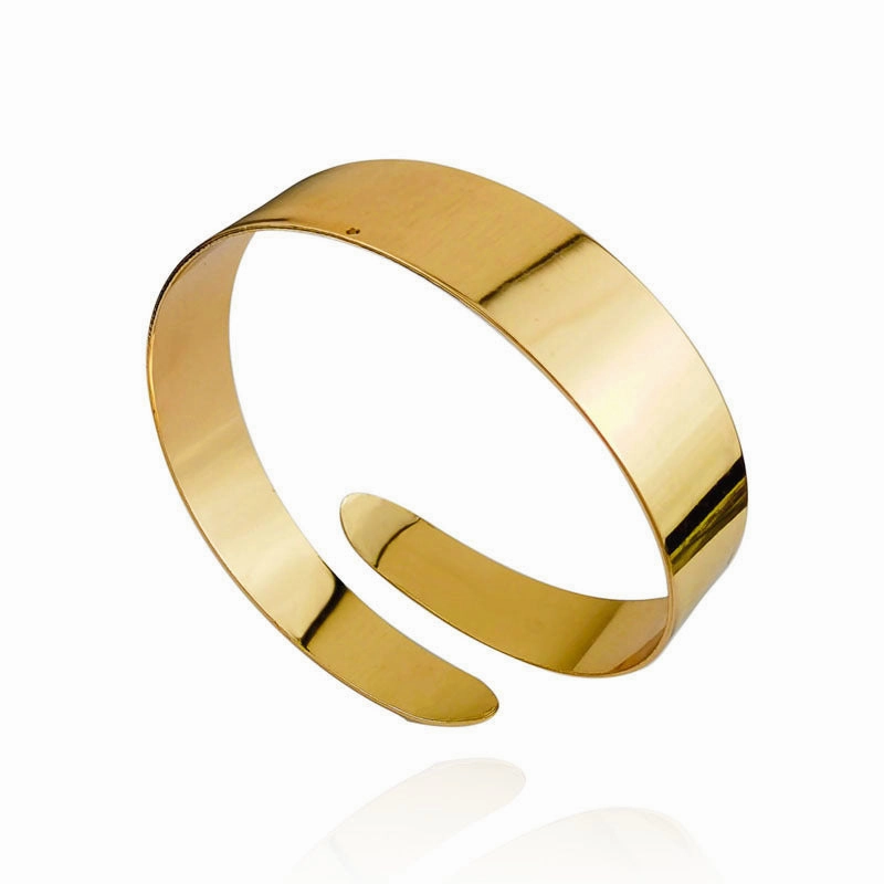 Wholesale Geometry Six Piece Set Exaggerated Leaf Metal Bracelet