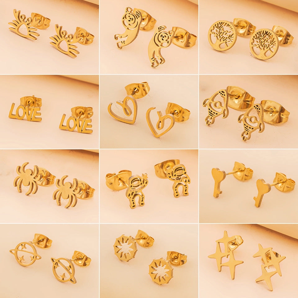 Wholesale Geometry Stainless Steel Earrings