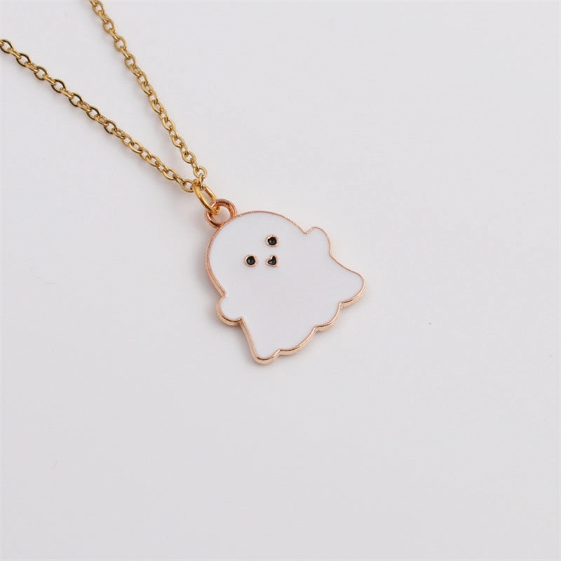Wholesale Ghost Alloy Earrings Necklace Set