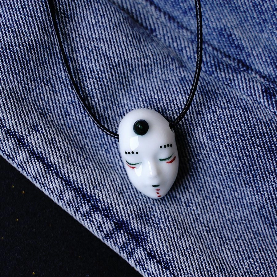 Wholesale Ghost Face Ceramic Necklace