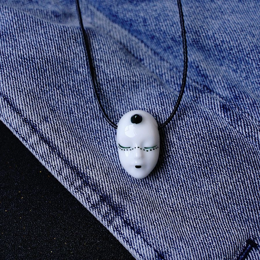 Wholesale Ghost Face Ceramic Necklace