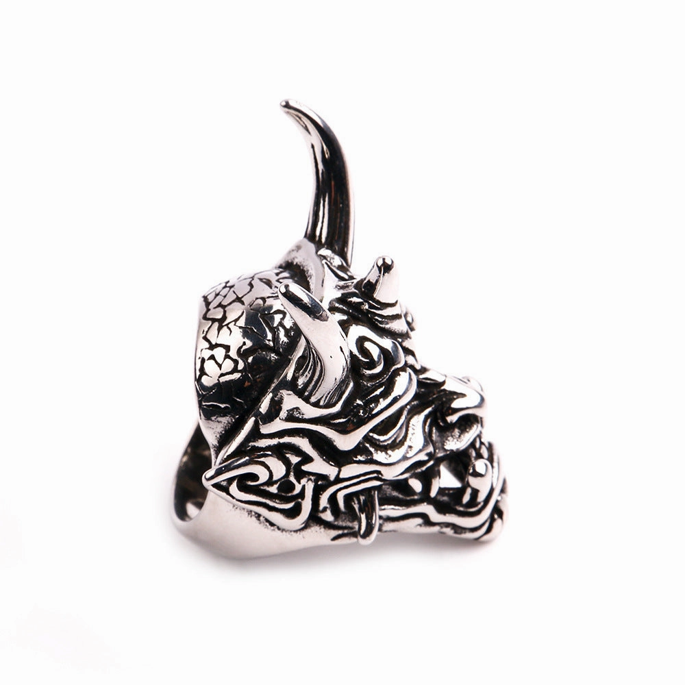 Wholesale Ghost Mask Open Alloy Ring