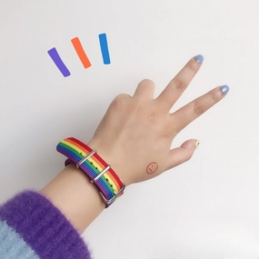 Wholesale Girly Heart Rainbow Gift Bracelet