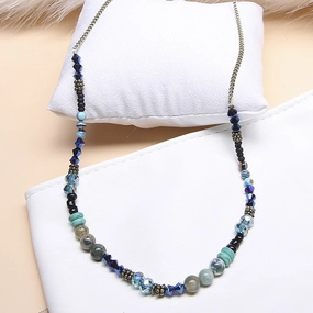 Wholesale Glass Beads Turquoise Beads Necklaces Sweater Chains