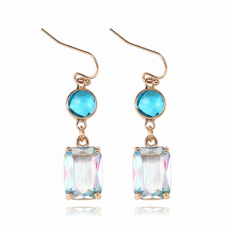 Wholesale Glass Crystal Copper Earrings