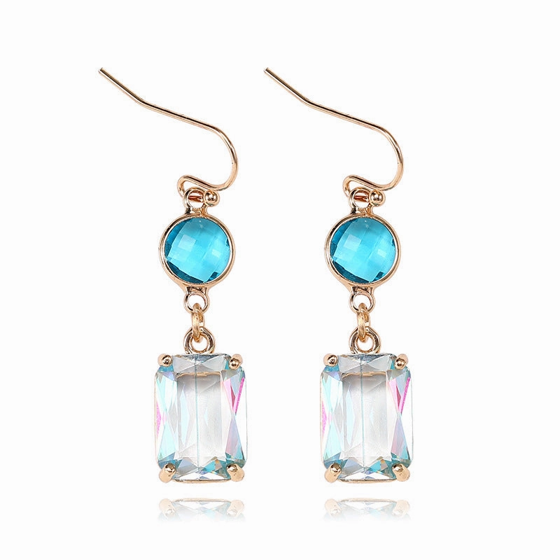 Wholesale Glass Crystal Copper Earrings