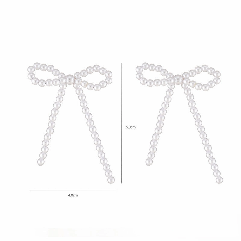 Wholesale Glass Pearl Copper Ear Studs